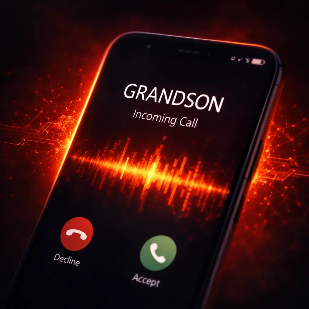 AI voice threat detection warning visualization